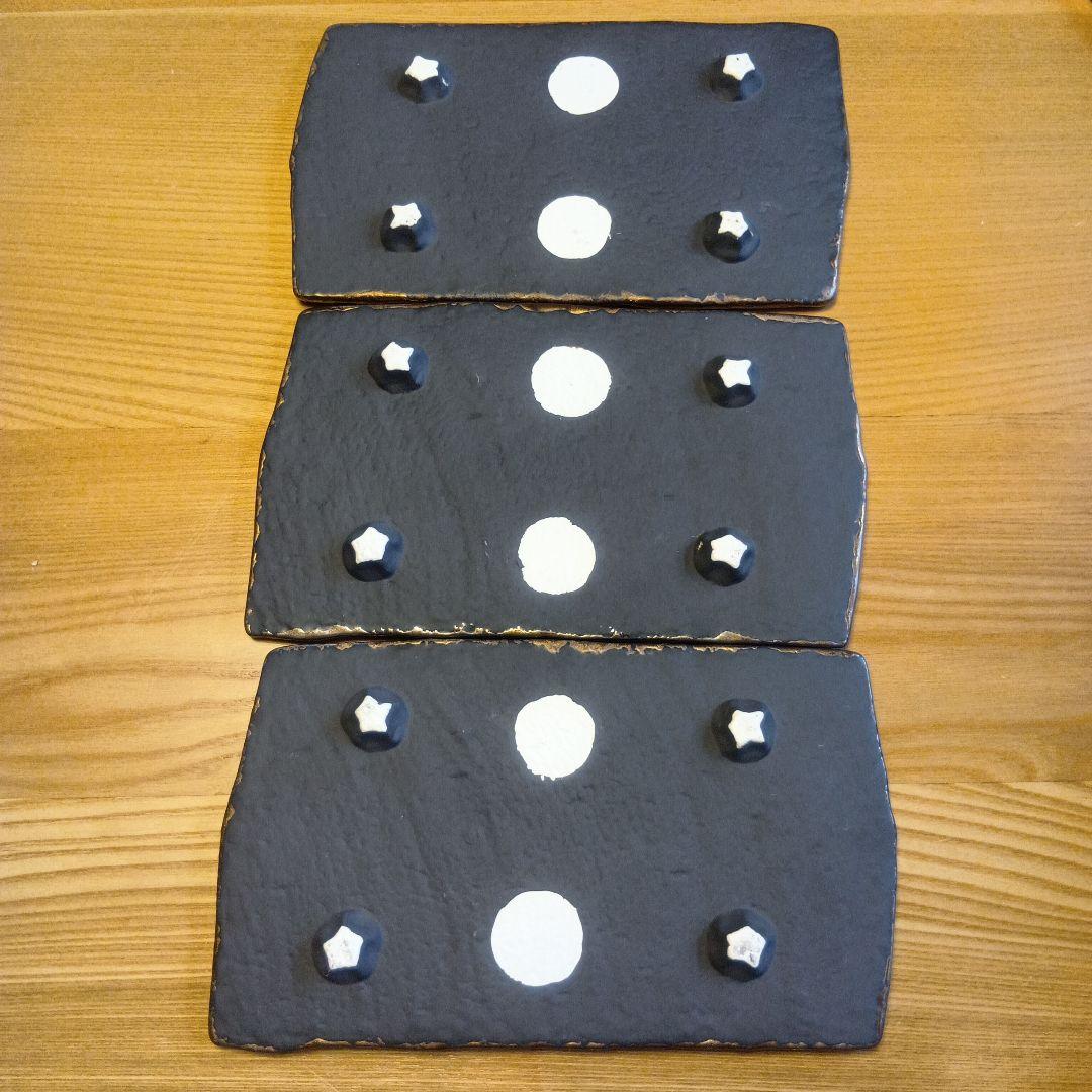 ✨金角皿3枚✨美濃焼✨お洒落✨クリスマス✨お節に✨