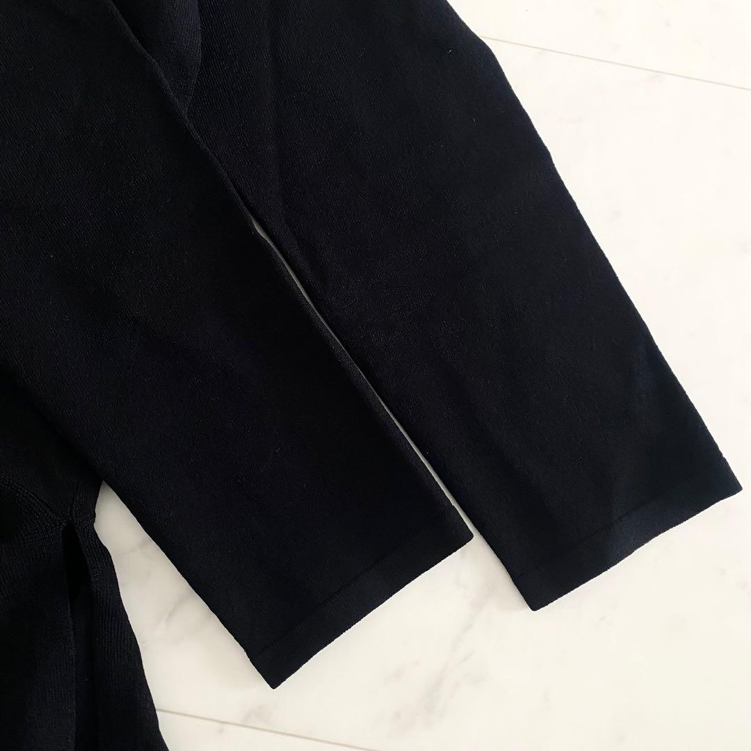 極美品 モラビトプルミエ ボールチェーンデザイン アシンメトリーレーヨンニット