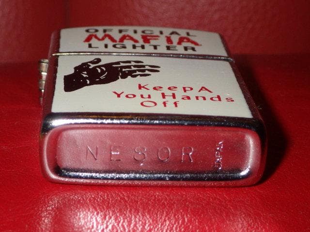 60’S★オイルライター★ビンテージ★オフィシャル マフィア ライター★ジョーク