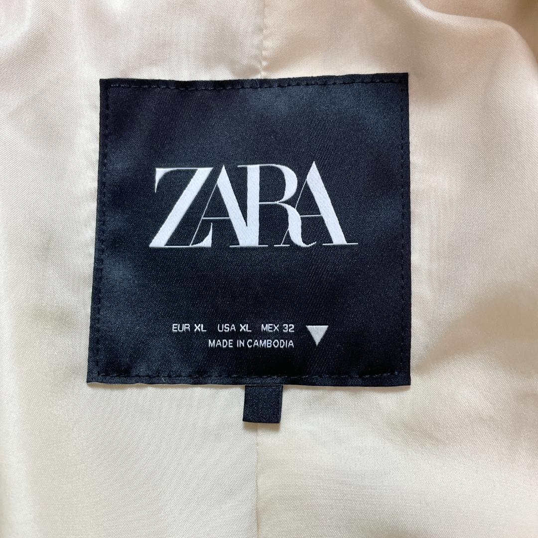 /mm様ZARAアイボリー ボア ロングコート テディベア