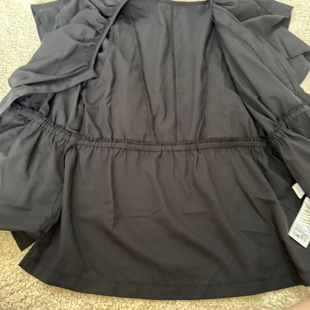 美品　ガリャルダガランテ　フリルブラウス　半袖　ブラック　フリーサイズ