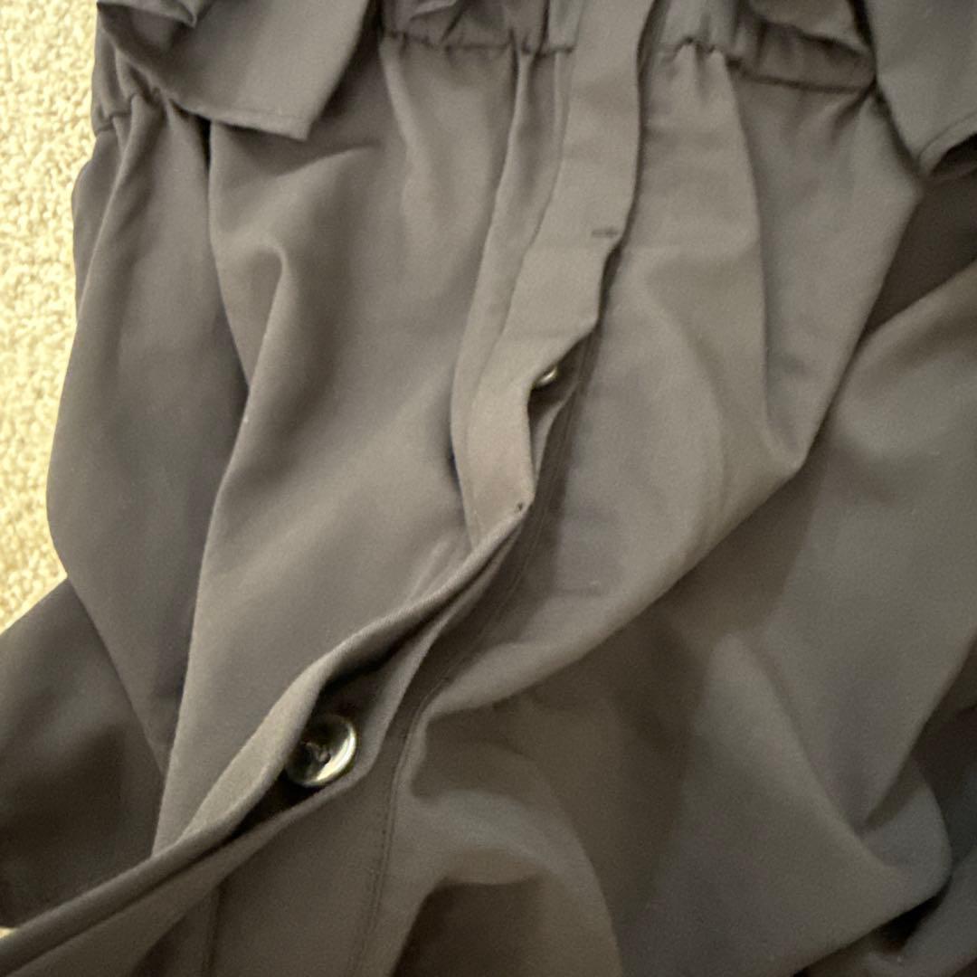 美品　ガリャルダガランテ　フリルブラウス　半袖　ブラック　フリーサイズ