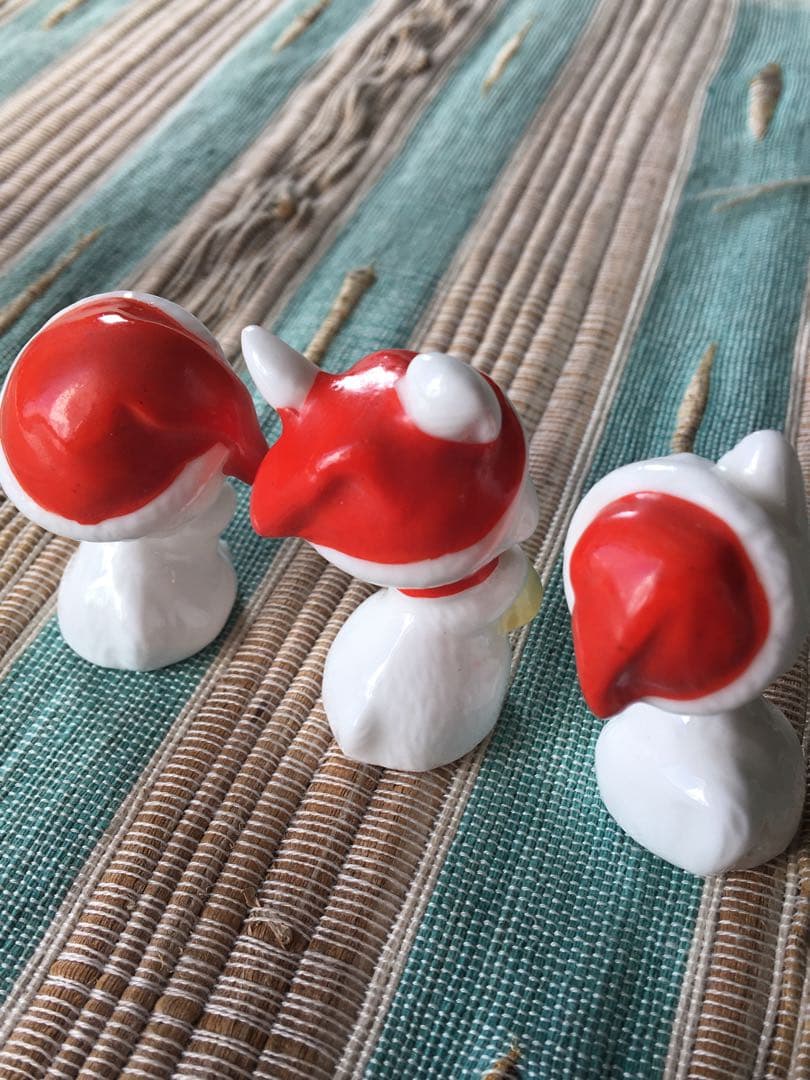 ヴィンテージ　ナプコ社　クリスマスフィギュア　陶器製