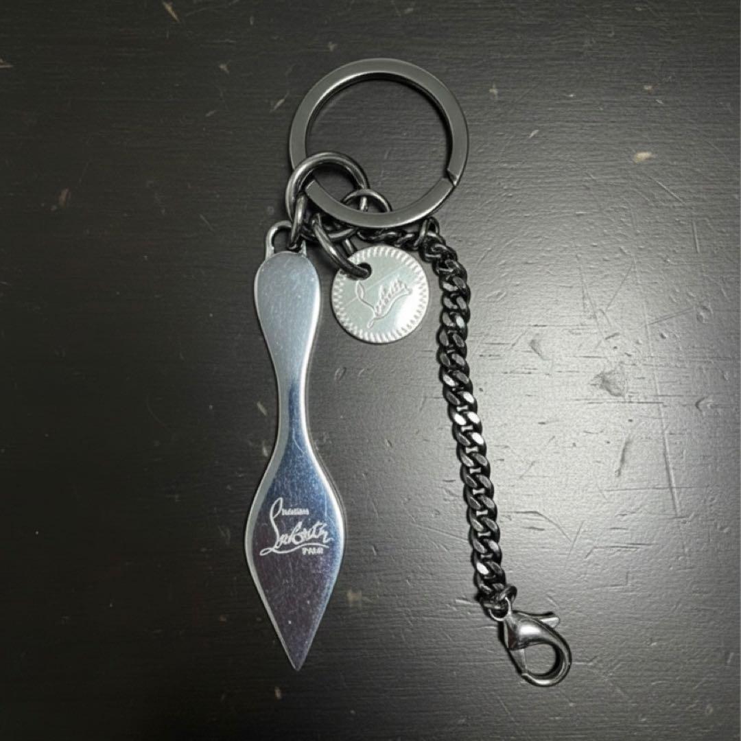 【極美品】クリスチャンルブタン キーリング レッドソール ストラス 完備品