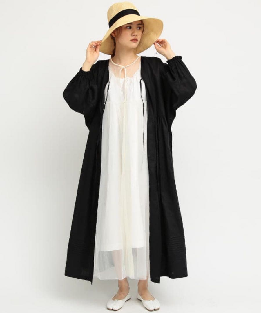 DEAN AND DELUCA beams couture コラボ　 割烹着　黒