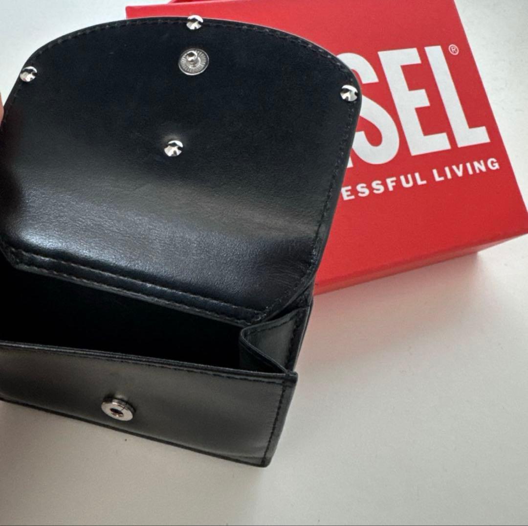 DIESEL 黒 折りたたみ財布