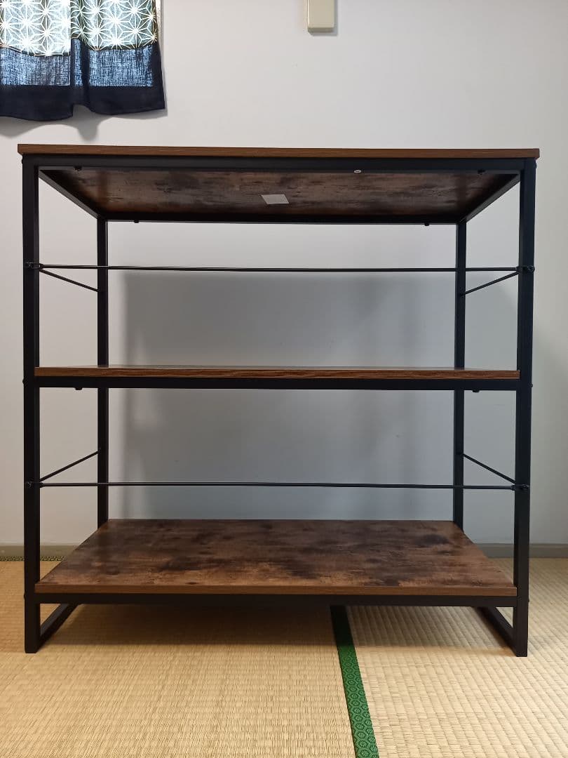 ニトリ　木目調ラック 3段 ヴィンテージスタイル