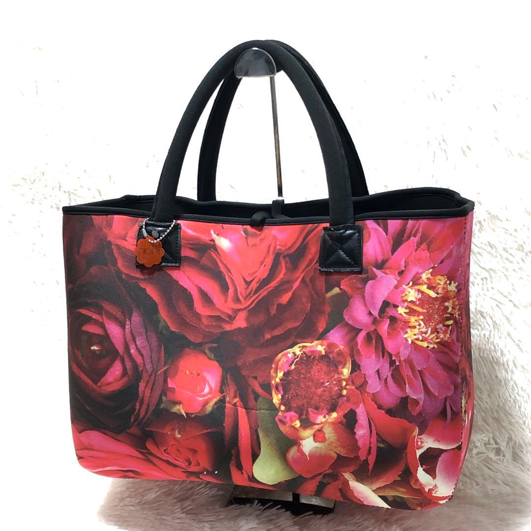 FiORIトートバッグ ハンドバッグ リバーシブル ビックサイズ 大容量 美品