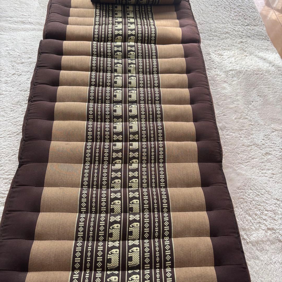 タイ製 三角まくら 折りたたみマット付き Begin Resort カポック