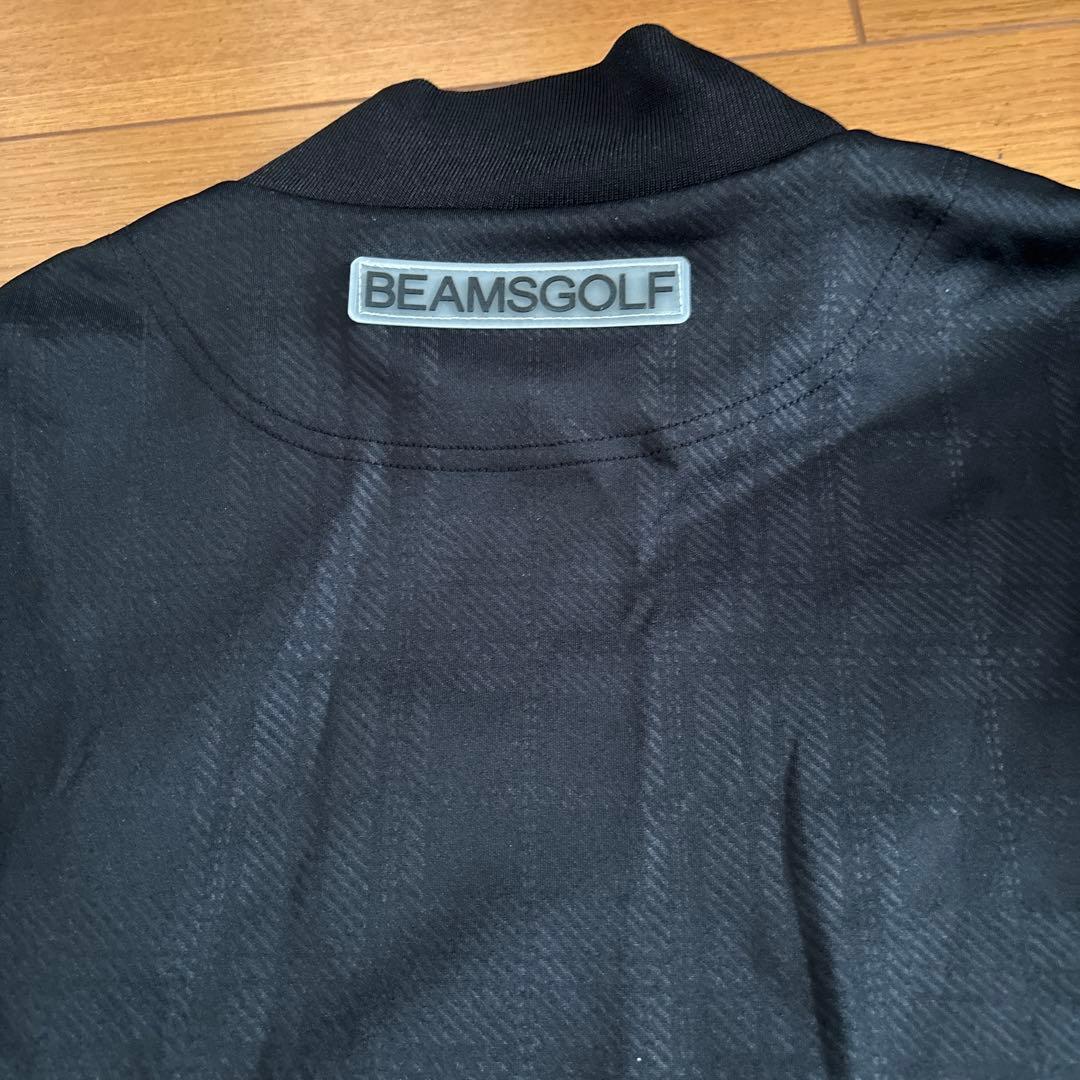美品☆BEAMS GOLF☆モックネック☆長袖☆ブラック☆L☆ビームスゴルフ