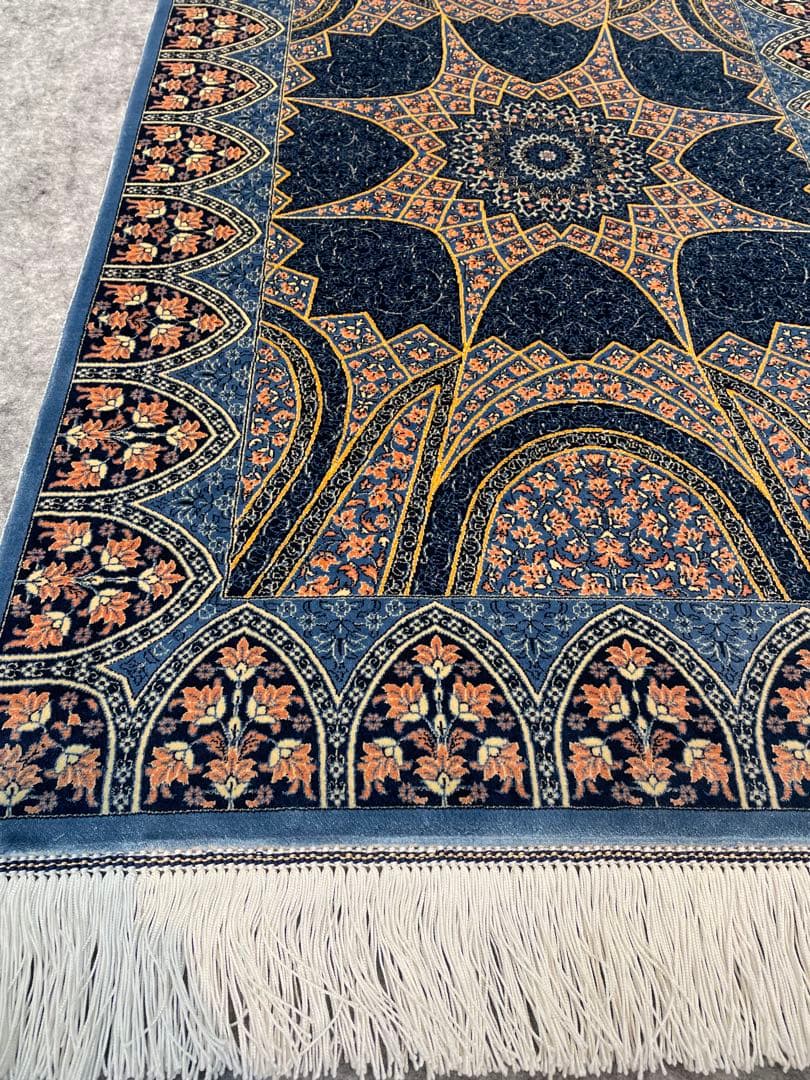 機械織りペルシャ絨毯 60×90