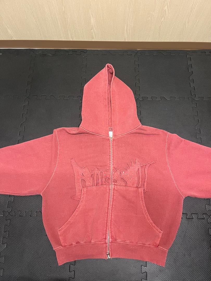 BLESSU 赤 ダブルジップパーカー