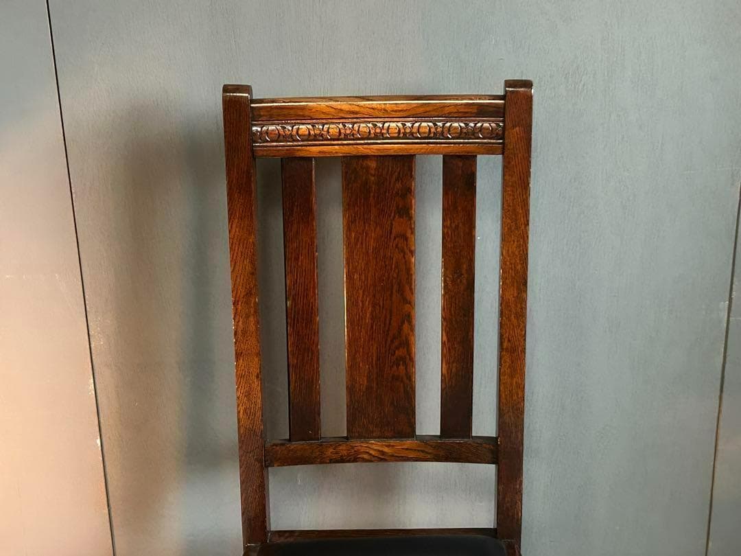 ②　英国　イギリス　ロイズアンティークス　ハイバックチェア　高浮き彫り　GY