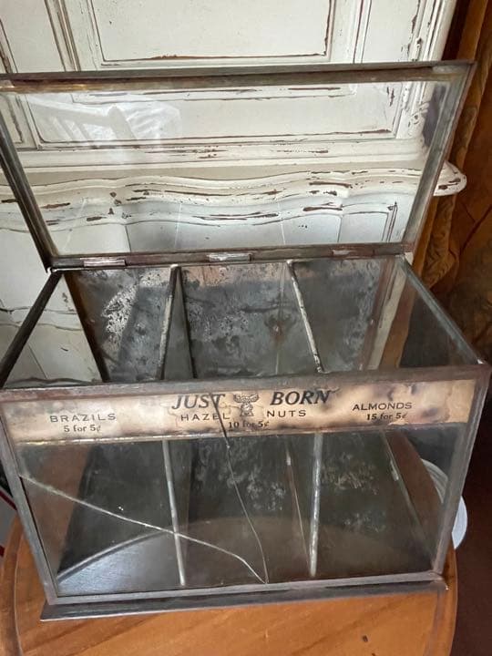 アンティーク　チョコレート　ディスプレイ　ケース　お菓子　100年　アメリカレア