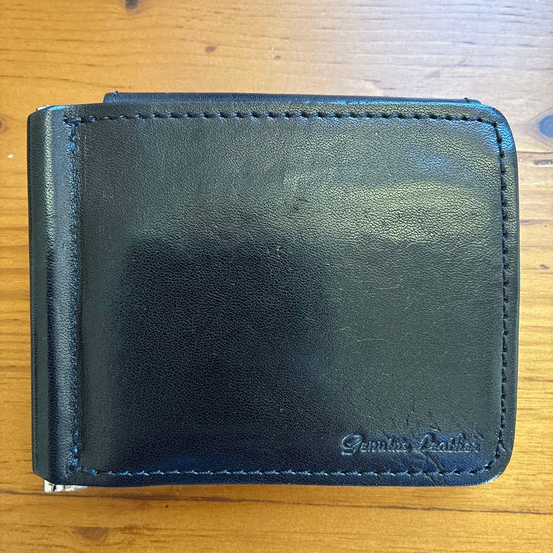 20/80 本革 黒 マネークリップ