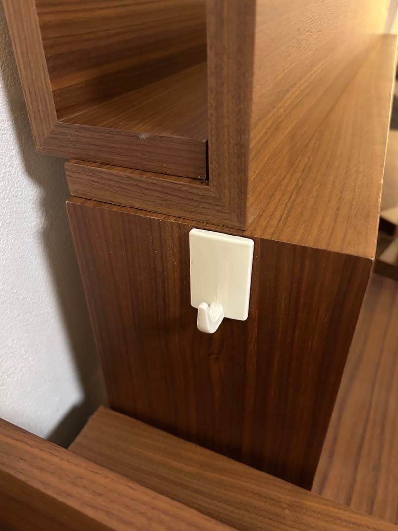 無印良品⭐︎ウォールナット⭐︎スタッキングシェルフ⭐︎壁につけられる家具⭐︎ピンあり