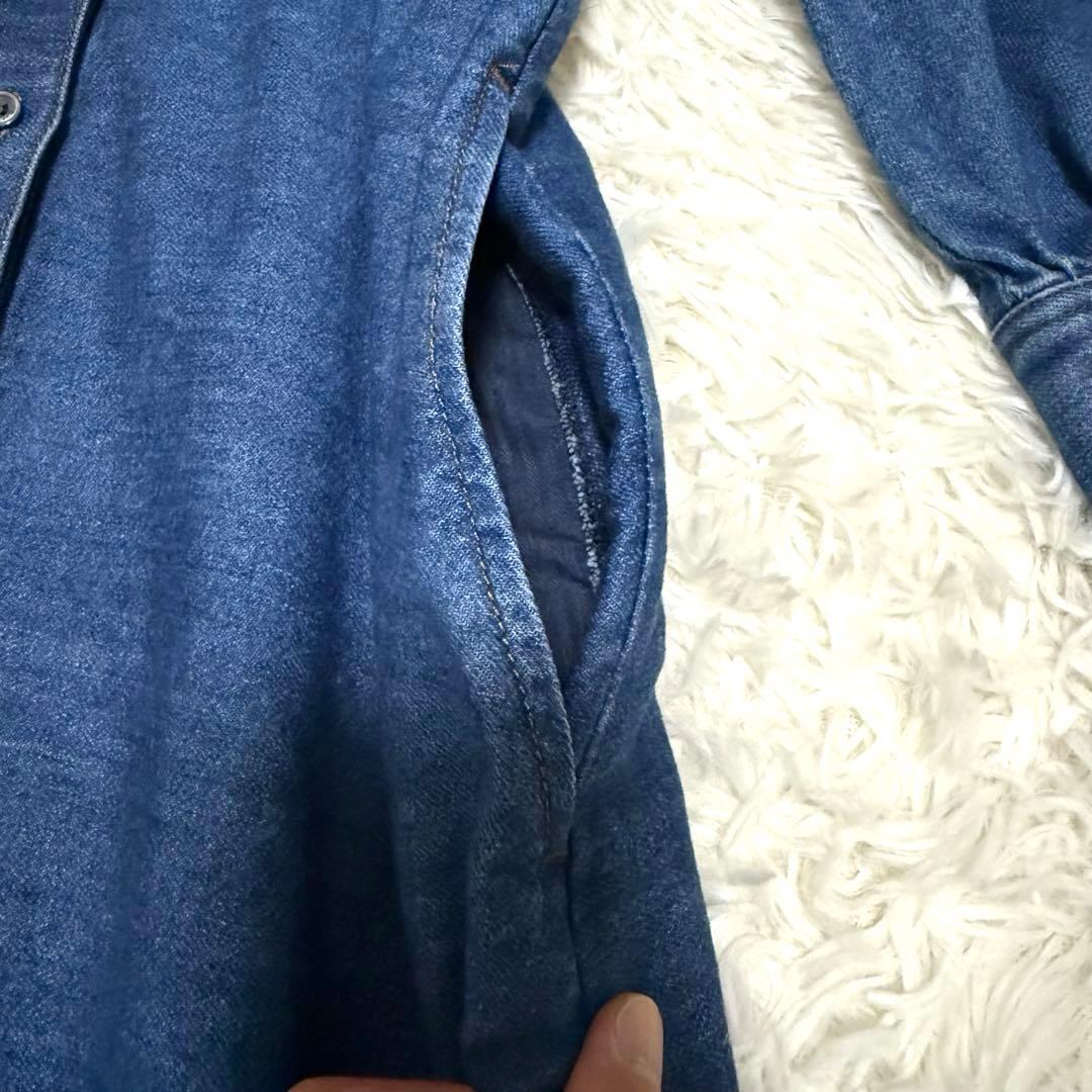 【美品】マックスマーラ デニム シャツワンピース