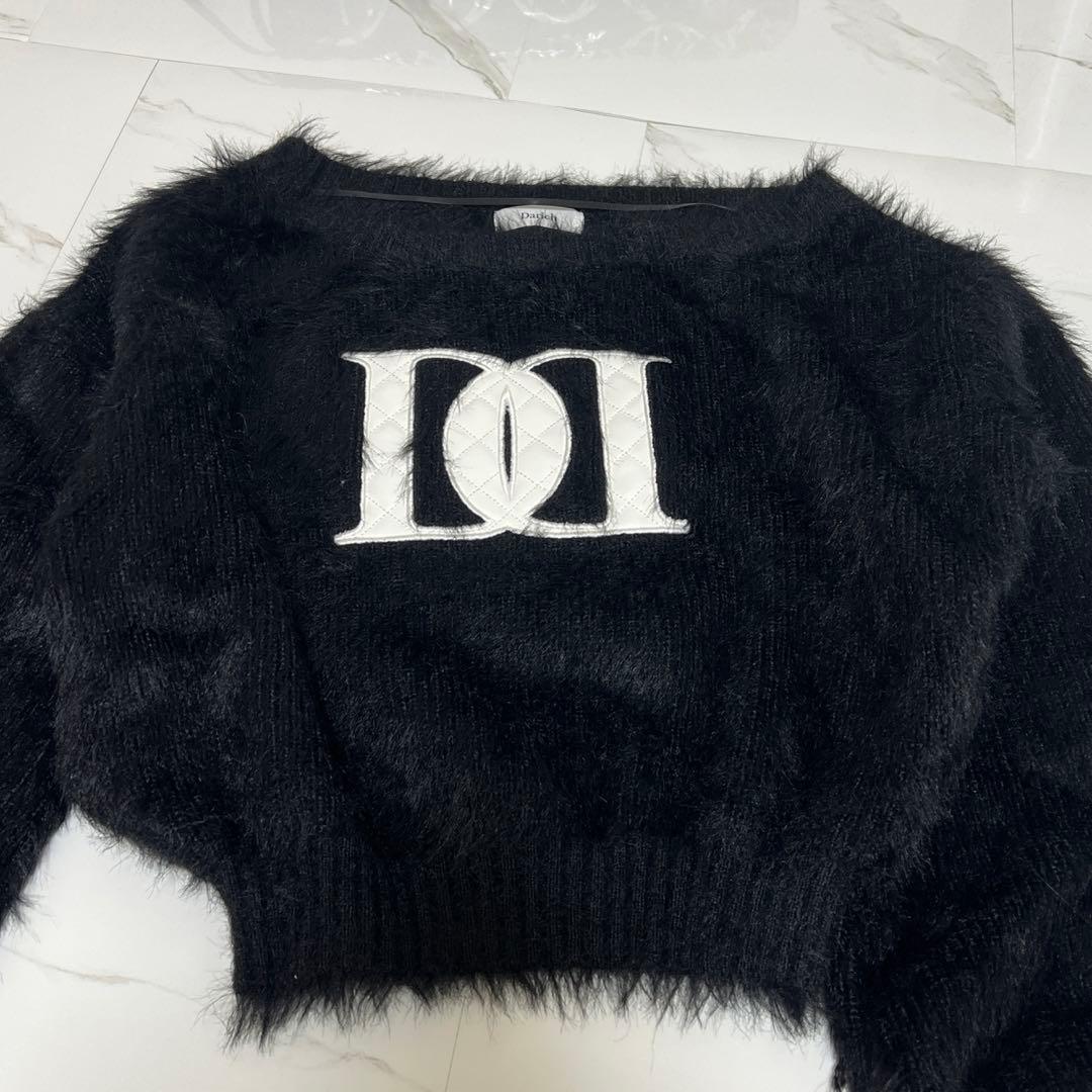 Darich ダーリッチ DDロゴワンショルニットトップス