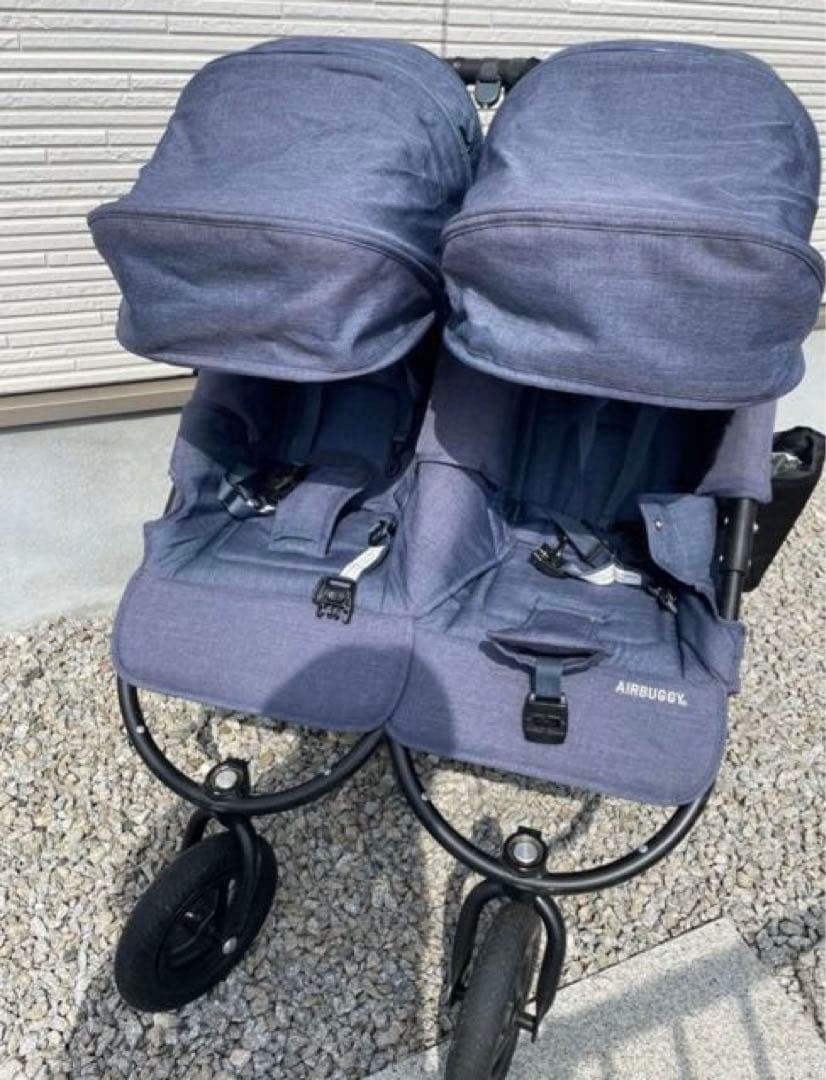 エアバギー　ココダブルEXフロムバース　 双子2人乗りベビーカー　新生児から