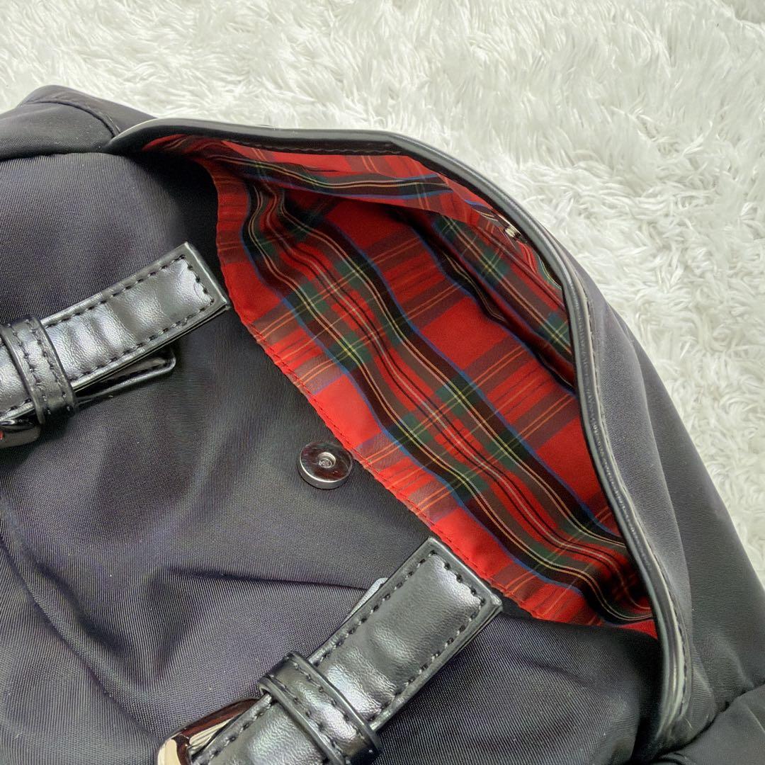 極美品✨ カステルバジャック T挿しサッチェル ラウンド バッグ ブラック