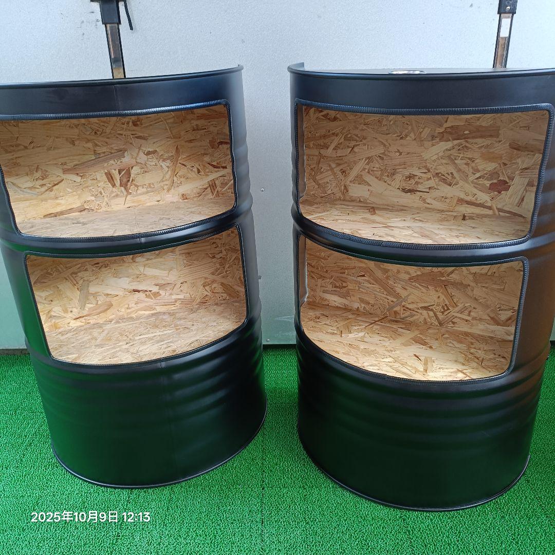 BoreCrew！ドラム缶 ボックス マッドブラック OSB合板