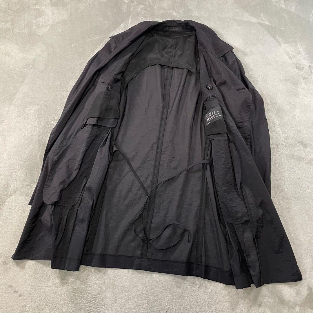 ユリウス Chaos期 バックシースルー スプリングコート ブラック　3