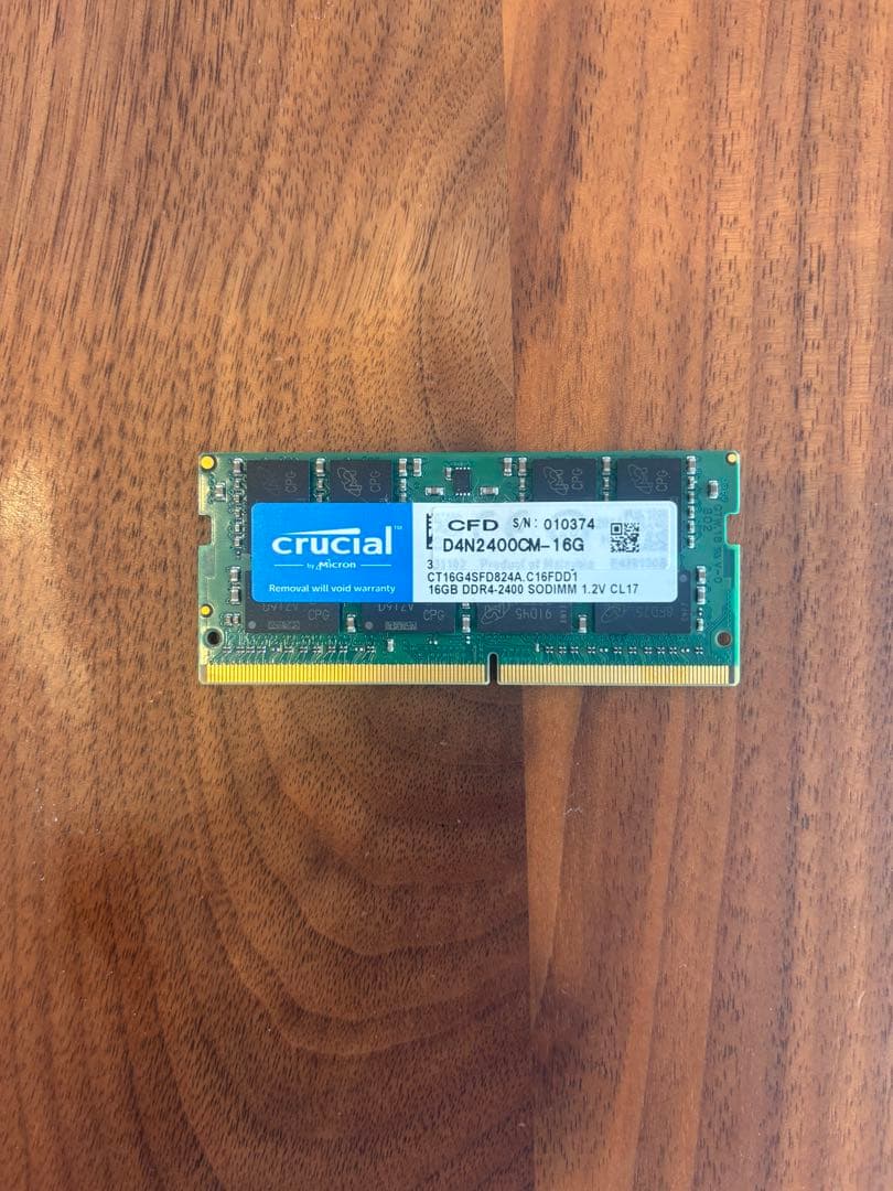 crucial メモリ D4N2400CM-16G