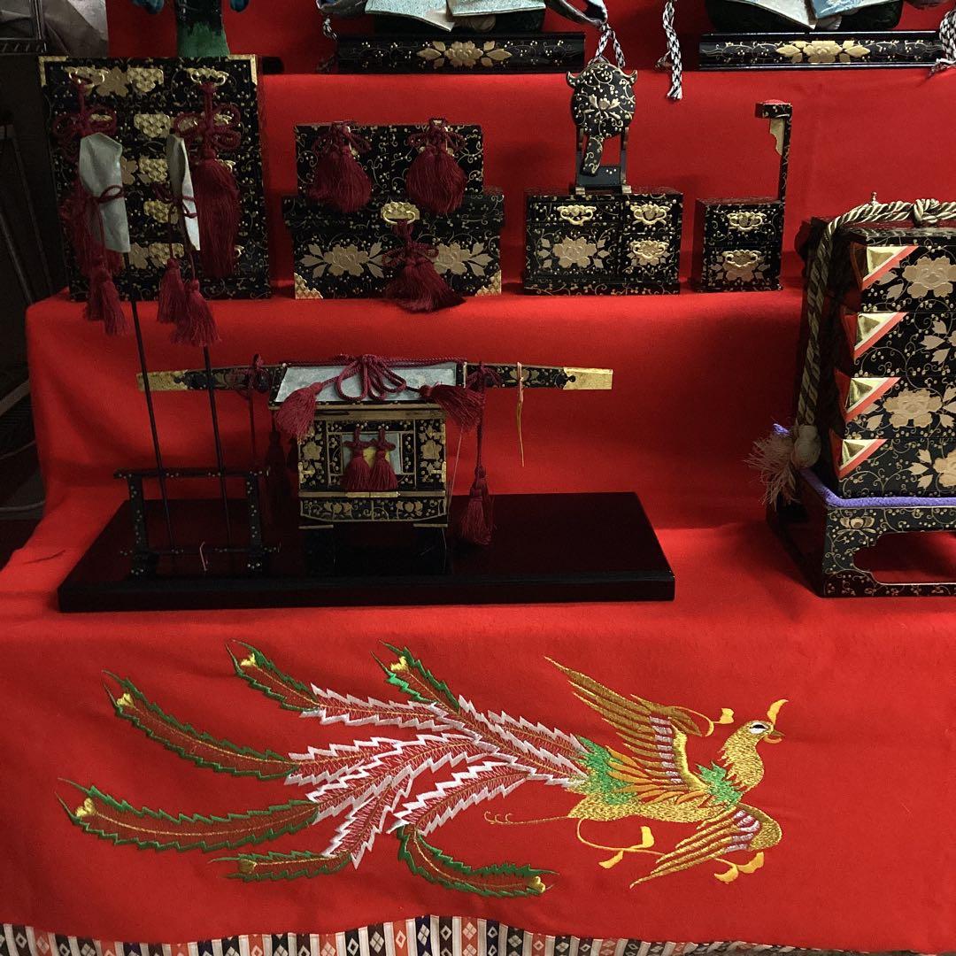 雛人形　七段飾り　西陣織高級金襴　難波　45号　熊倉基安作　中古品