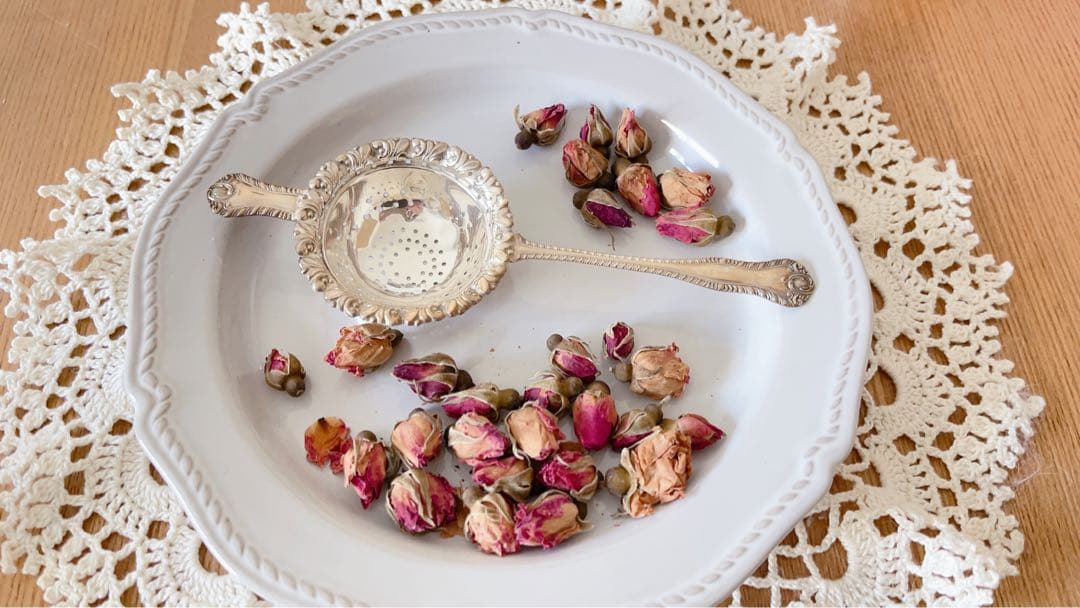 英国製純銀アンティークティーストレーナー