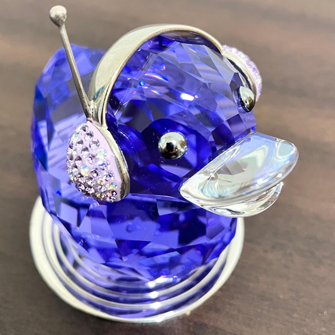 スワロフスキー Happy Duck ハッピーダック DJ パープル