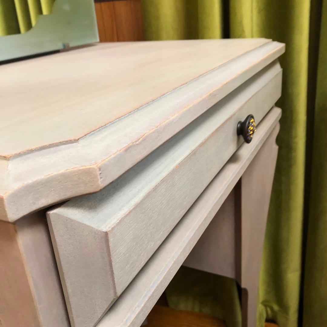 送料込/Francfrancフランフラン/ドレッサー/グレー/直接引取4000円