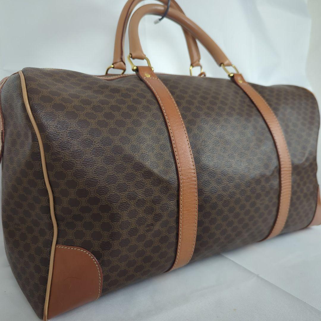 CELINE セリーヌ マカダム ボストンバッグ 旅行カバン 大容量