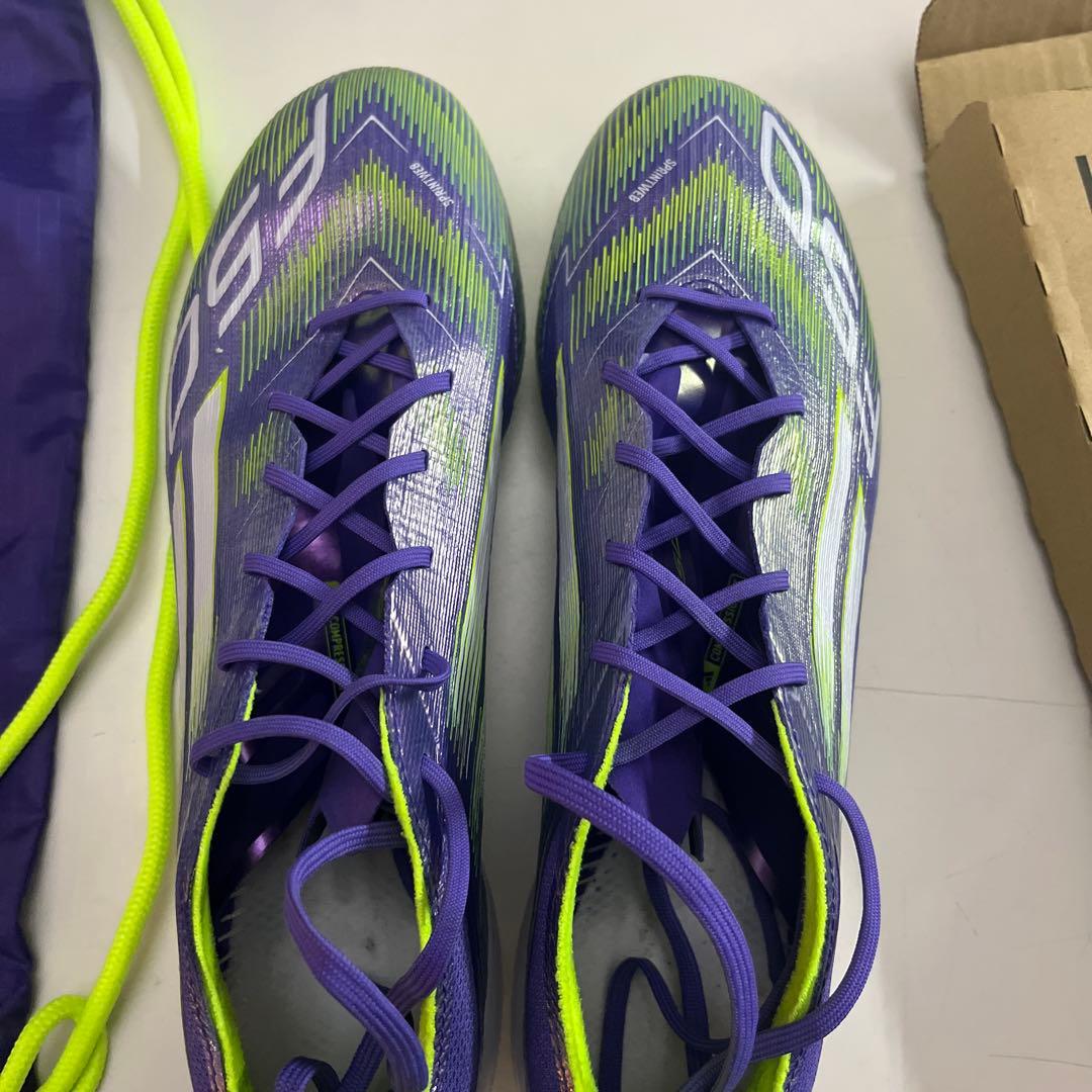 adidas F50 サッカーシューズ 紫/緑 FG 27.0cm