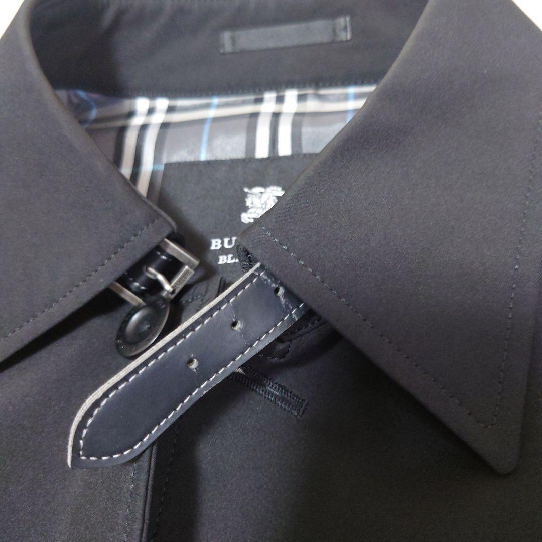 バーバリーブラックレーベル　ステンカラーコート　ノバチェック　ベルト付