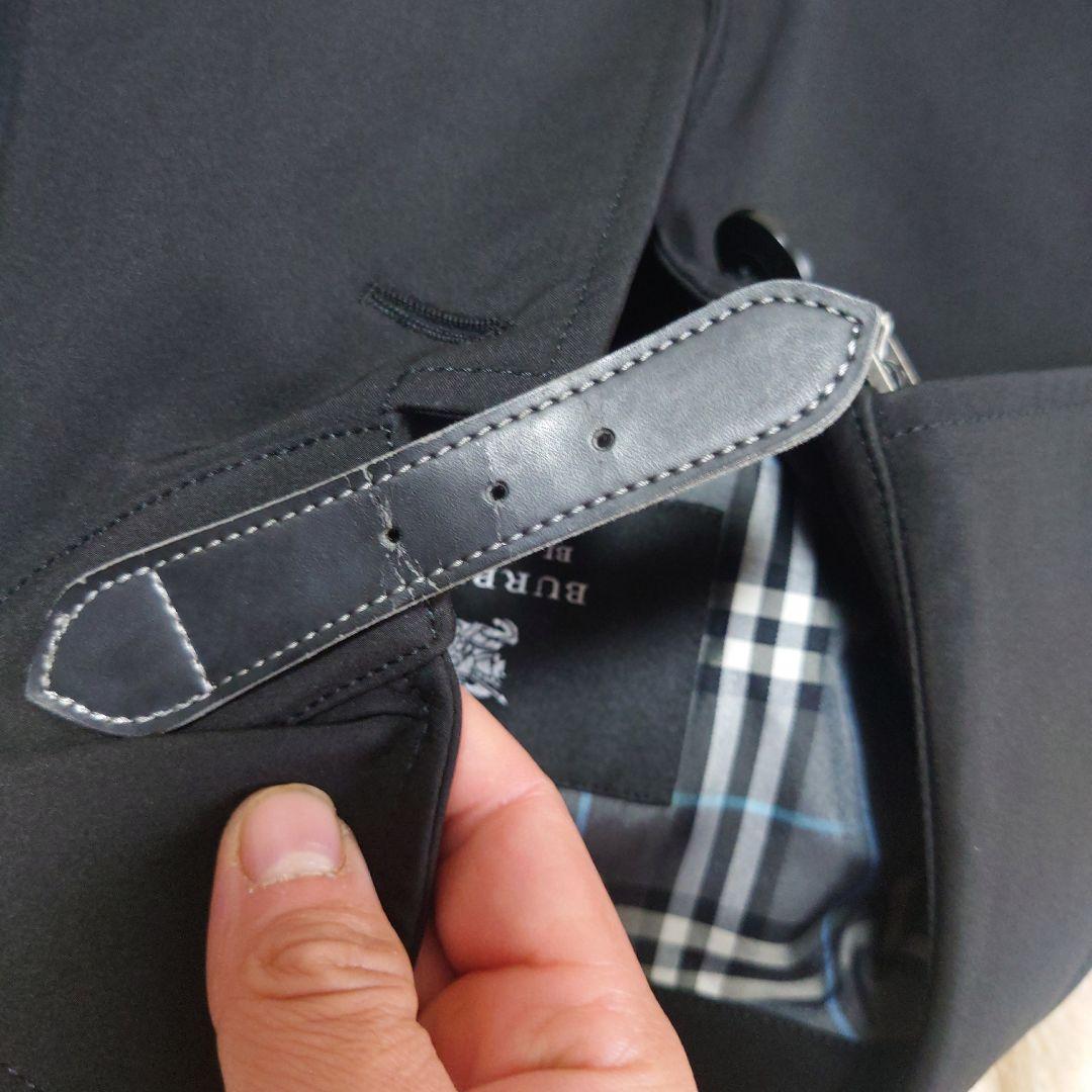 バーバリーブラックレーベル　ステンカラーコート　ノバチェック　ベルト付