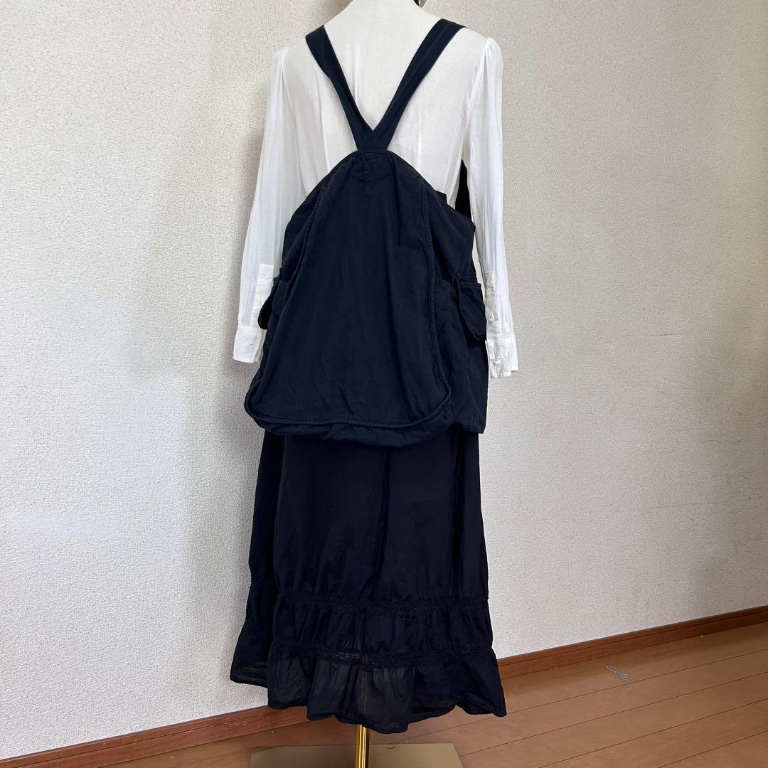 M6918【入手困難】デニムダンガリー ジャンパースカート ティアードスカート