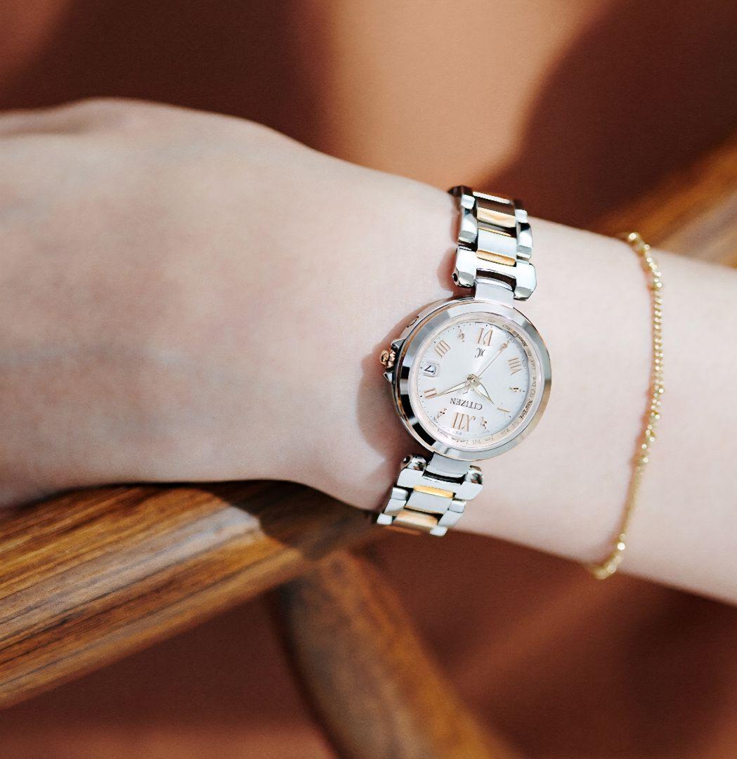 稼働品✨美品✨ CITIZEN xC クロスシー エコドライブ 文字盤ピンク