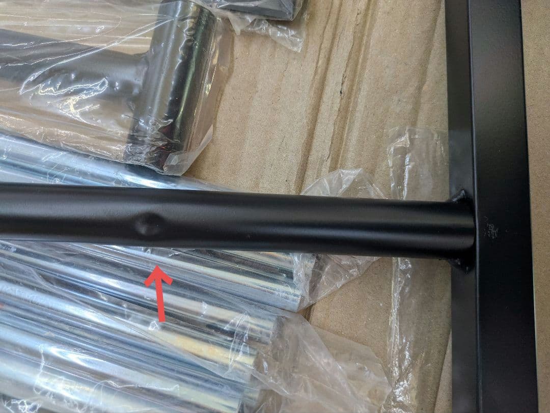 キズあり　伸縮クローゼット　GY色