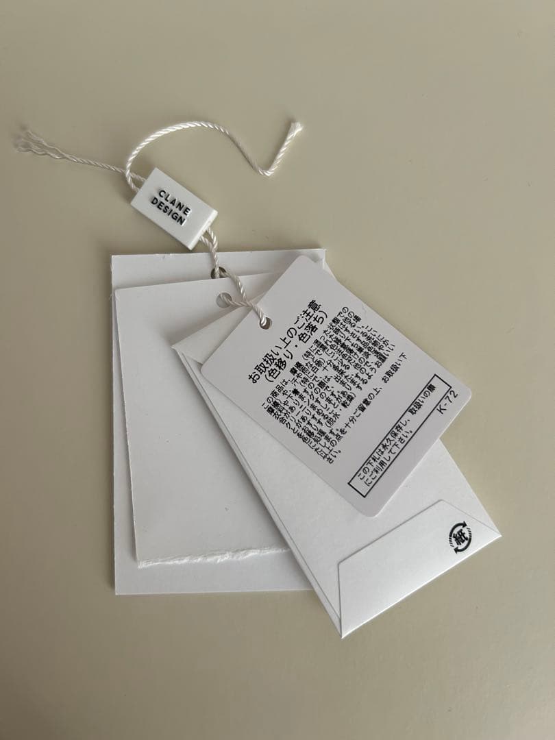 【CLANE】 新品未使用　S レイヤードニュアンスシャツ　ホワイト