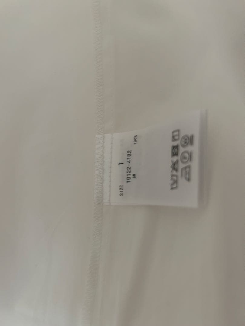 【CLANE】 新品未使用　S レイヤードニュアンスシャツ　ホワイト