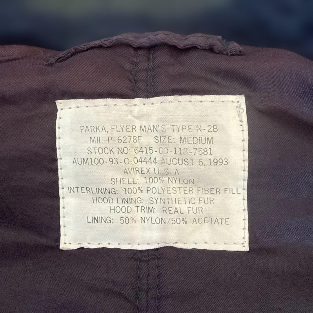 AVIREX N-2B フライトジャケット Mサイズ
