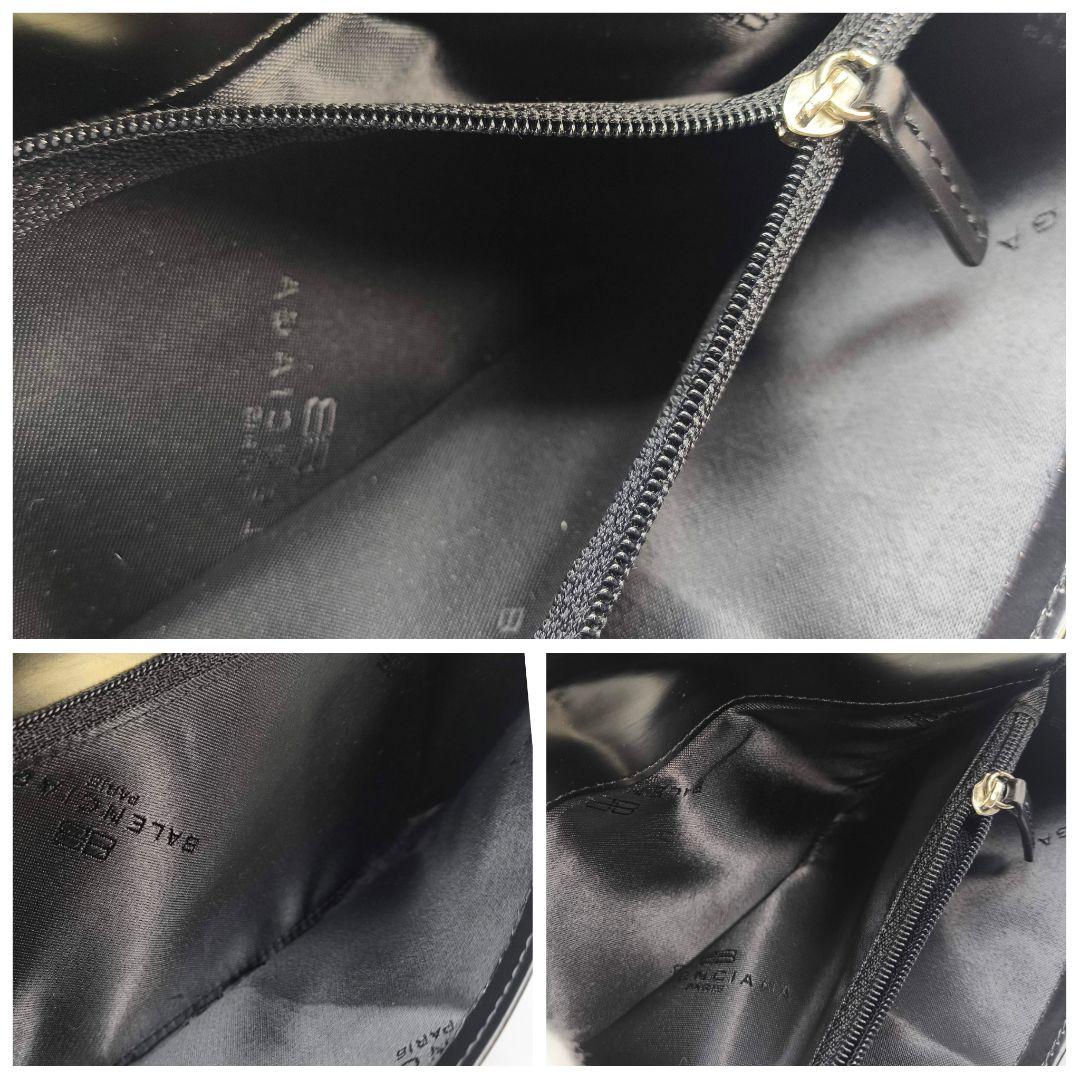 極美品 バレンシアガ 2つ折り 長財布 ブラック 黒