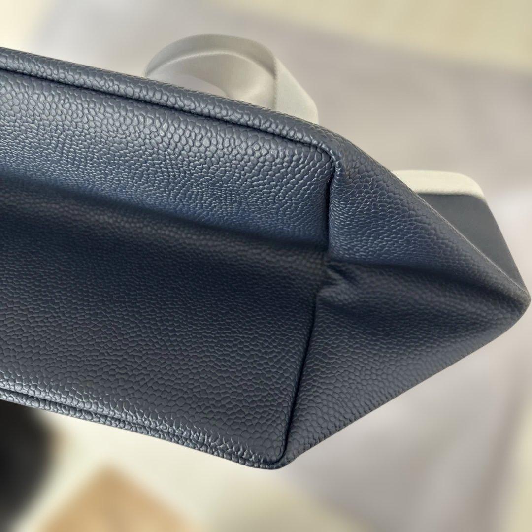 美品エルベシャプリエ　707GP ネイビーシルバー