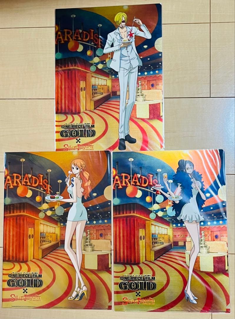 ワンピース スイパラ 限定 FILM GOLD クリアファイル ナミ ロビン