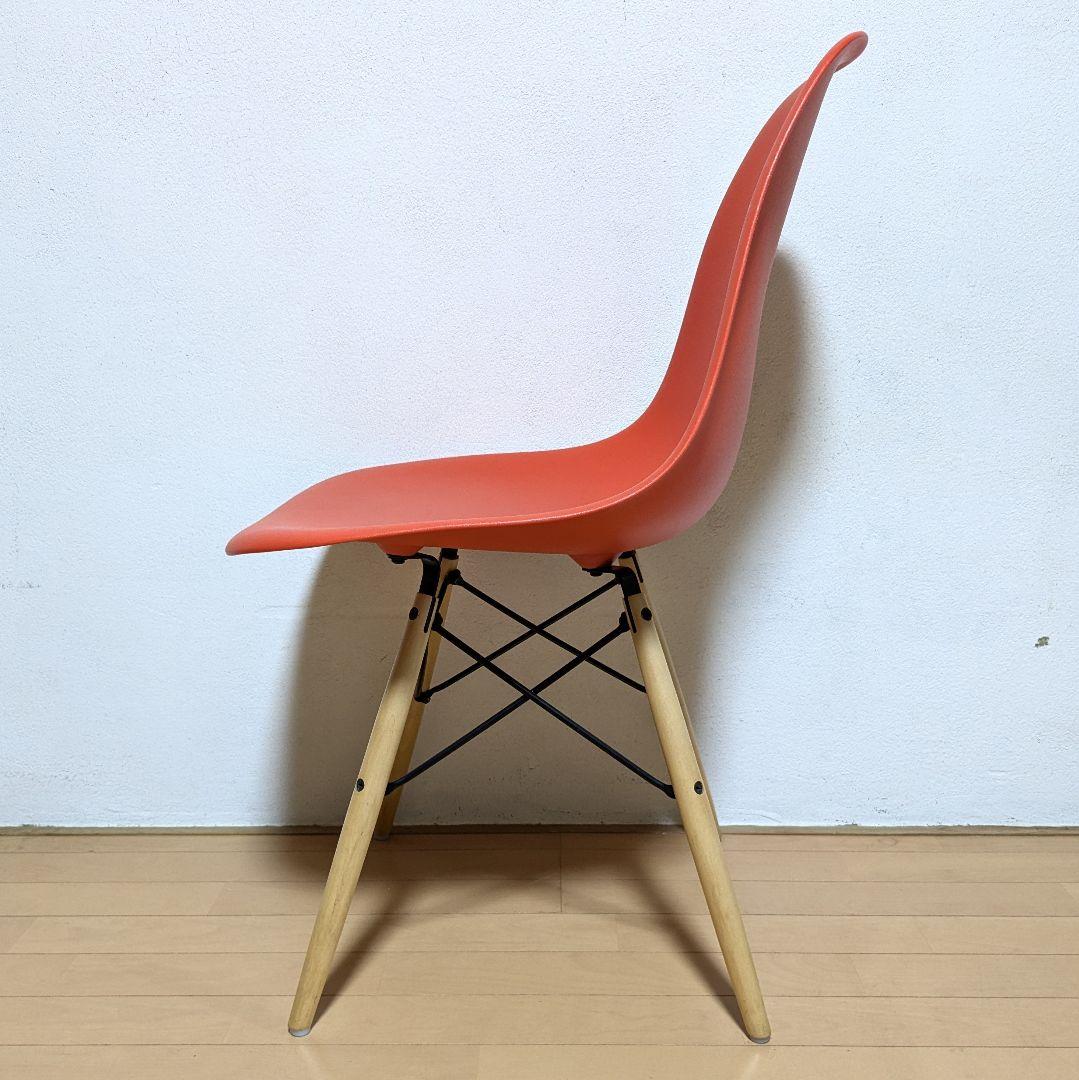 美品 正規品 ハーマンミラー イームズ シェル サイド チェア DSW レッド