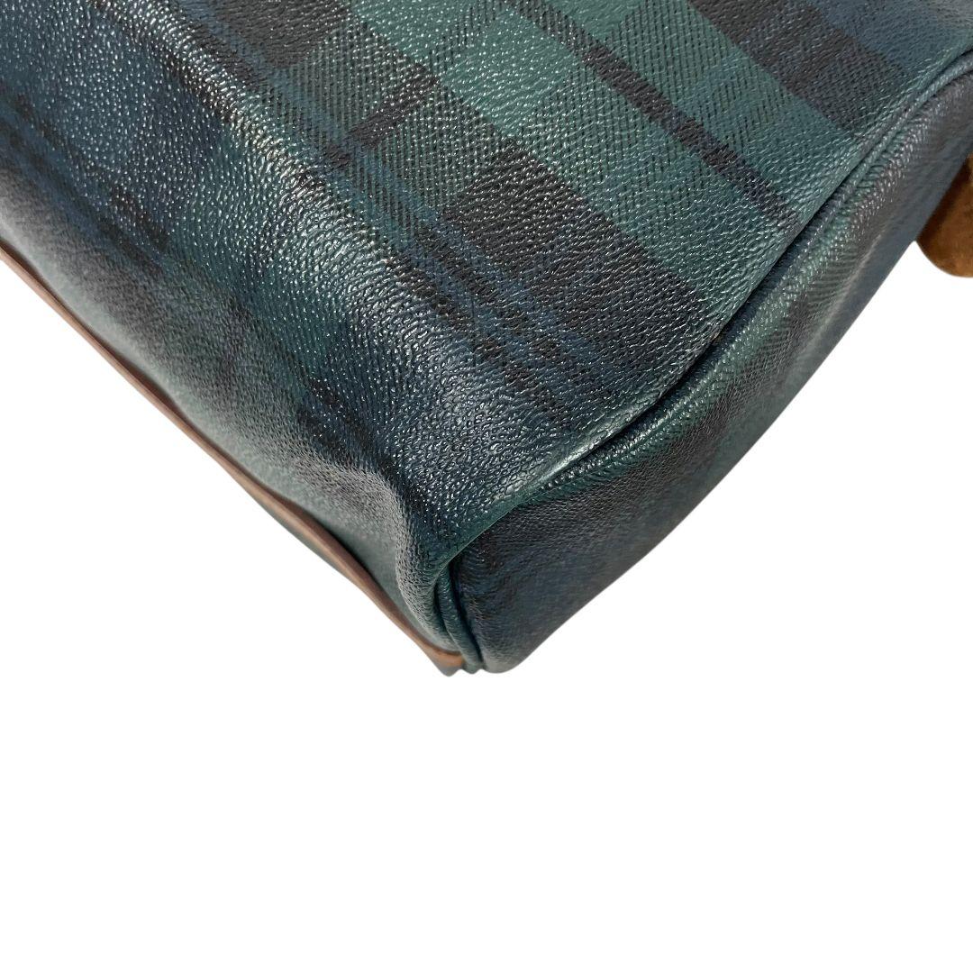 美品　POLO RALPH LAUREN　ブラックウォッチミニボストンバッグ