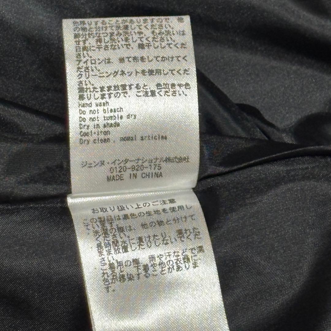 新品未使用　完売品　JENNE 配色フレンチスタイルトレンチコート　ブラック