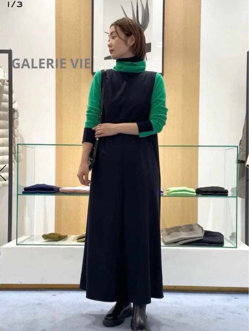 美品✴︎(GALERIE VIE 】ウールフランネル オールインワン