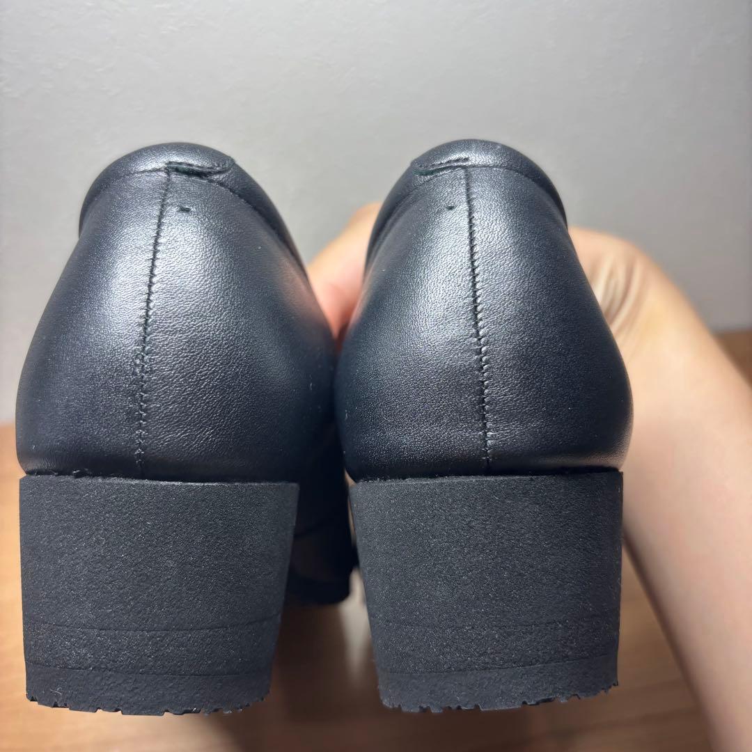 【新品】pedala ペダラ　パンプス　ストラップ　ダークグレー　23cm