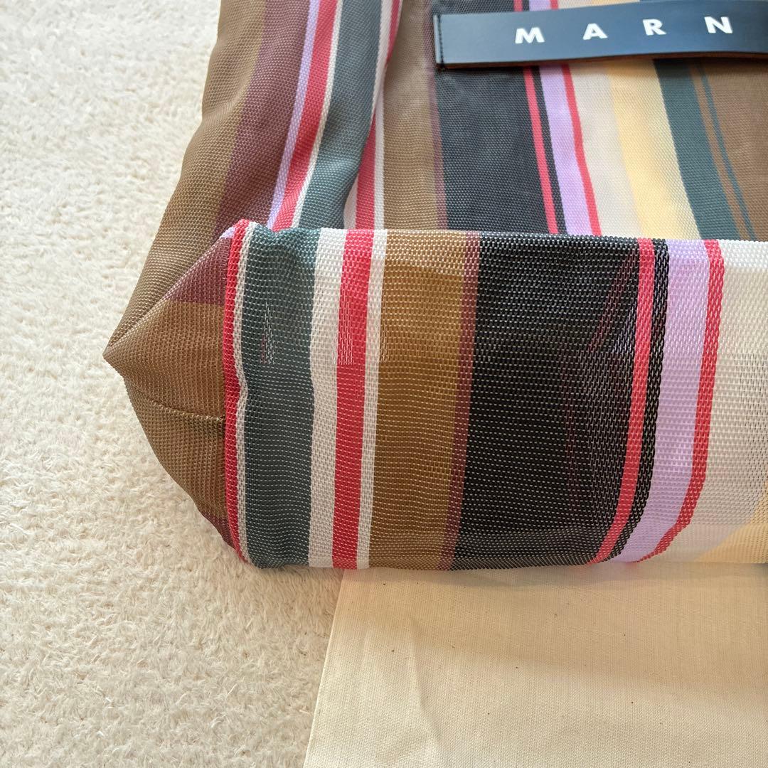 マルニ ストライプバッグ トート 保存袋付き